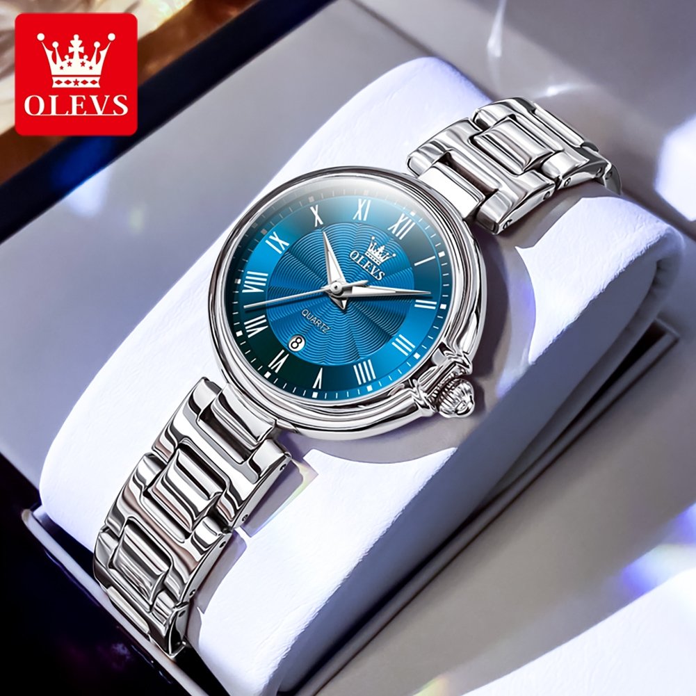 OLEVS 5608 Women’s Luxury Quartz Watch Rose Gold White– Roman Scale Waterproof Luminous Watch OLEVS 5608 Women’s Luxury Quartz Watch Rose Gold White– Roman Scale Waterproof Luminous Watch