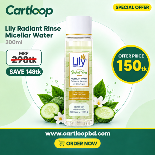 Lily Radiant Rinse Micellar Water 100ml
