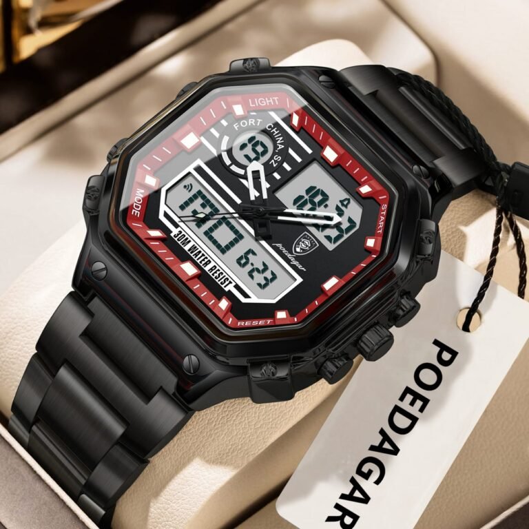 Poedagar 993 Dual Display Men’s Watch