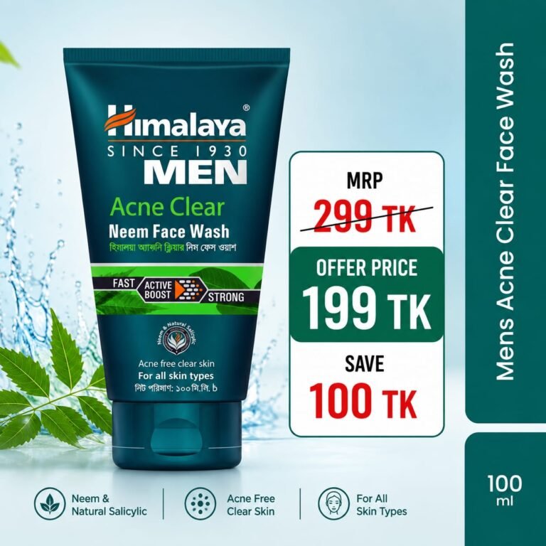 Himalaya Men Pimple Clear Neem Facewash 100ml