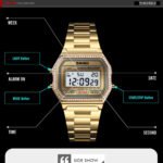SKMEI 1474 Stainless Steel Digital Watch For Women