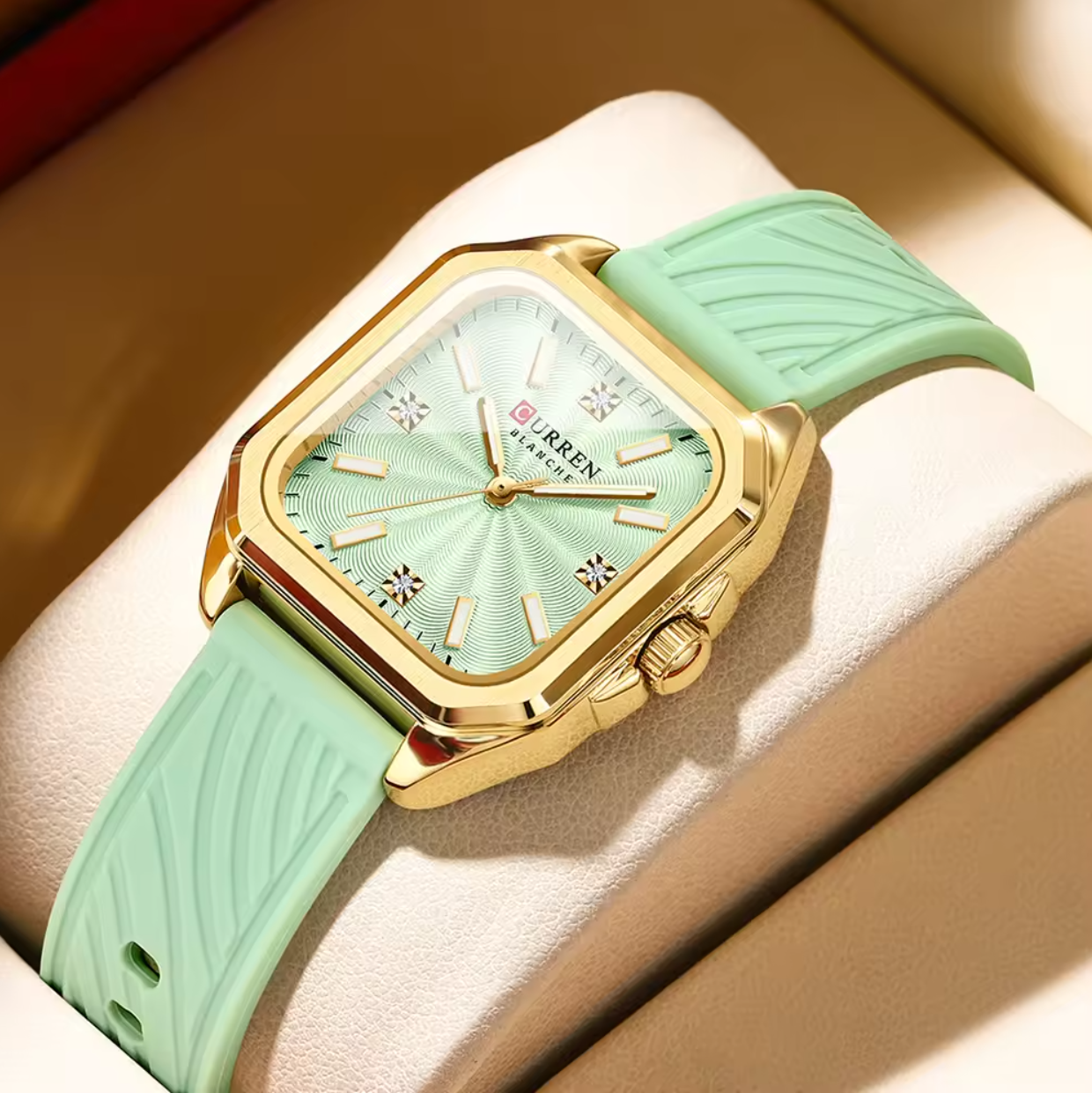 CURREN 9113 Watch For Women-Golden White CURREN 9113 Watch For Women-Golden White