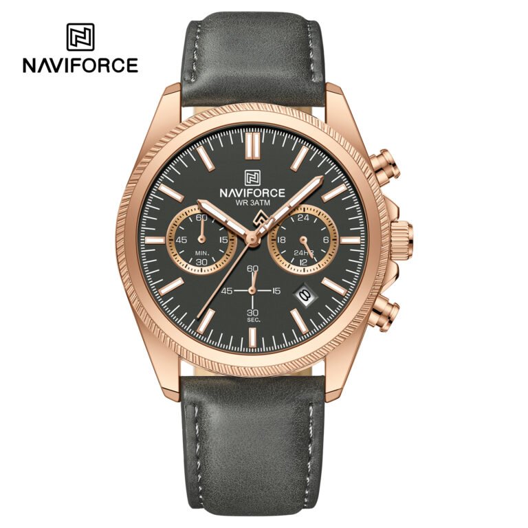 NAVIFORCE 8082 Premium Men's Watch with Date and Three Sub-dials