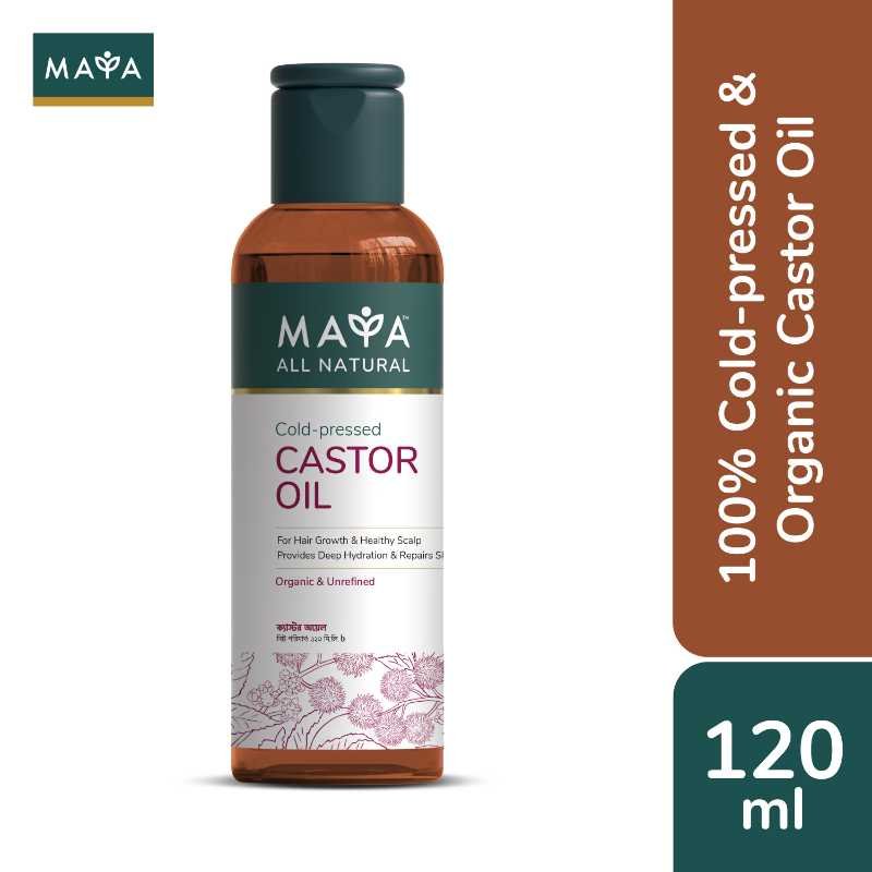 MAYA All Natural Cold-pressed Castor Oil -120 ml MAYA All Natural Cold-pressed Castor Oil -120 ml
