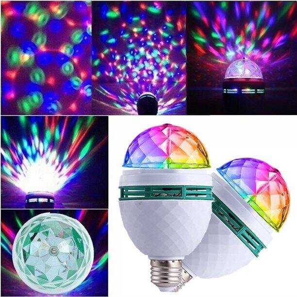 Decoration Disco DJ Party LED Light Bulb - Multicolor