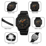 SKMEI 2355 Dual Time Water Resistance Sports Electronic Watch for Men