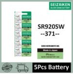 SEIZAIKEN SR920SW / 371 1.55V High Quality Silver Oxide Button Cell Watch Battery 5Pcs
