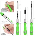 32 In 1 Screwdriver Set Flexible Extension Rod 32 in 1 Magnetic Screwdriver Set