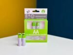 Rechargeable Lithium Battery Type AA 2 Pcs In 1 Card