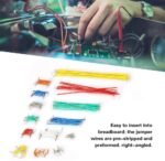 140Pcs Wire Set Breadboard Solderless U Shape 140Pcs Jumper Wire Cables With Transparent Box DIY Shield Arduino Raspberry Pi Electronics Engineering Projects