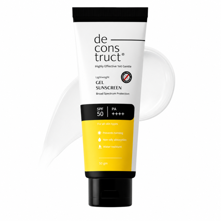 Deconstruct Lightweight Gel Water Resistant Sunscreen for Oily Skin SPF 50 PA+++50gm
