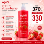 skinO Strawberry Scented Shower Gel 400ml