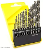 WHITE HSS STEEL 13Pcs Set Of HSS Drill Bit Set 1.5-6.5mm Twist Drill Bit 1/16-1/4 Inch Tool Sets Drill Bit For 775 Motor Wood Work Drill Chuck