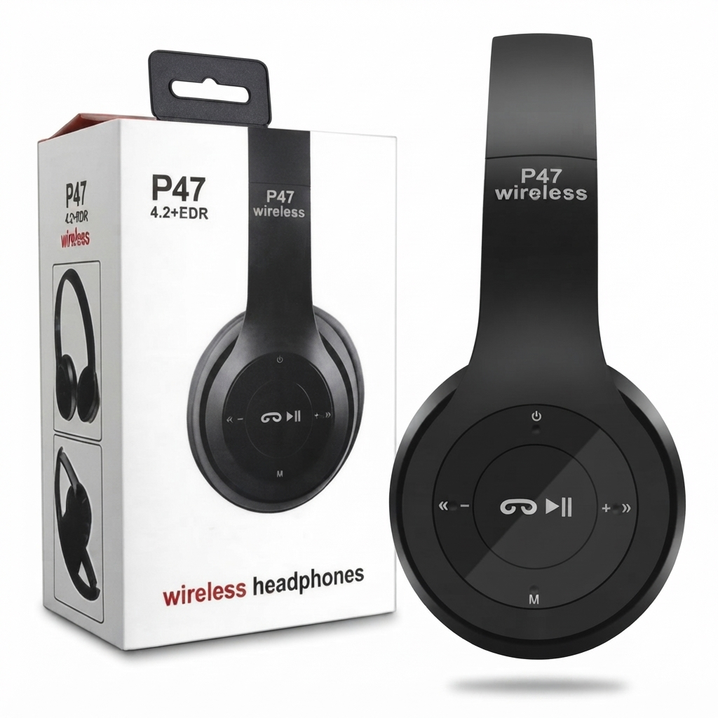 P47 Headband Foldable Stereo Bluetooth Headphones Wireless Headse - Neckband P47 Headband Foldable Stereo Bluetooth Headphones Wireless Headse - Neckband
