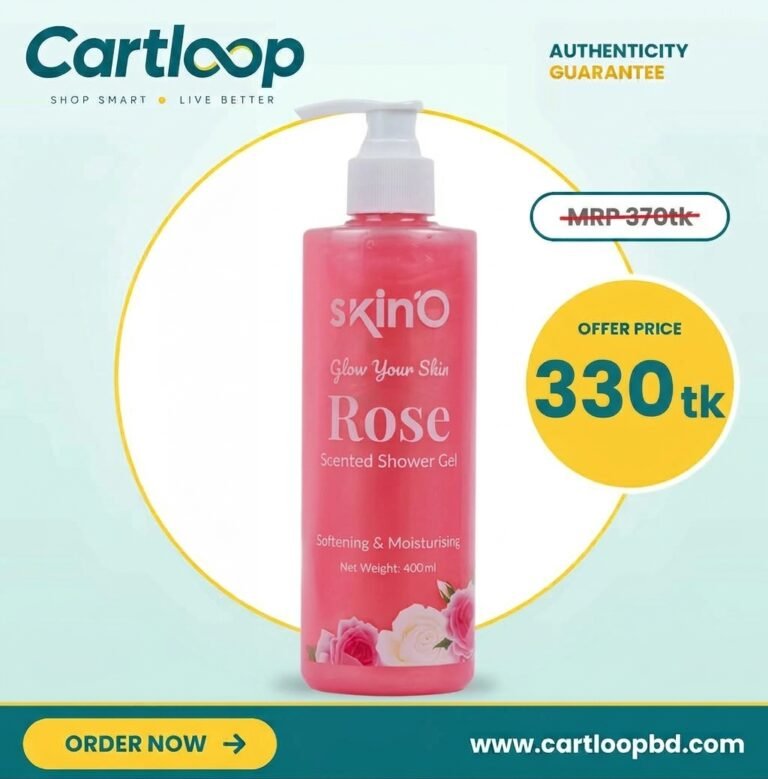 skinO Rose Scented Shower Gel 400ml