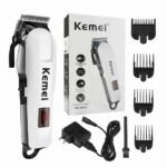 Kemei KM-809A Digital Electric Rechargeable Professional Hair Clipper Trimmer