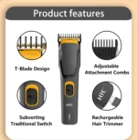 HTC AT-509 Rechargeable Hair and Beard Trimmer for Men