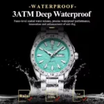 POEDAGAR 683 Watch for Man Elegant Date Week Waterproof Luminous Men Watch Quartz Stainless Steel Sports Men's Watches