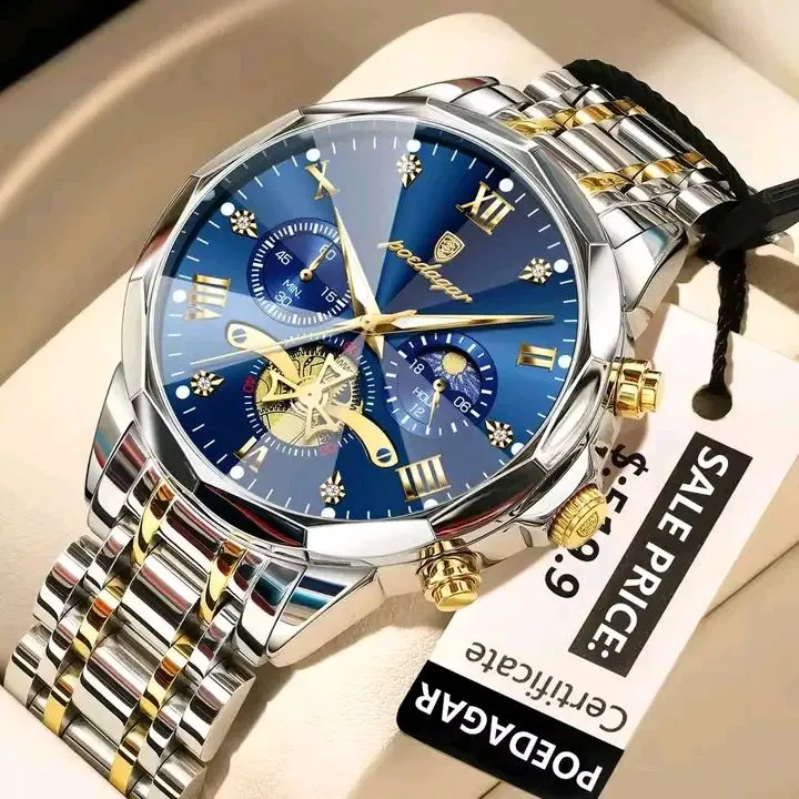 POEDAGAR 938 Luxury Fashion Chronograph Men’s Watch