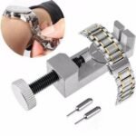 Watch Band Link Remover With 2 Extra Punch Pins, For Watch Strap Adjustment And Watch Repair Watch Band Holder Block Strap Link Remover Adjuster Repair Tool Watchmaker PIN2