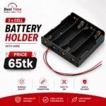 18650 AA Battery Holder Case 4 Cell with Wire
