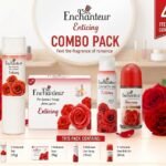 Enchanteur Enticing 4 Items Perfume Combo Pack – Perfumed Talc, Soap, Deo Spray & Deo Roll-On