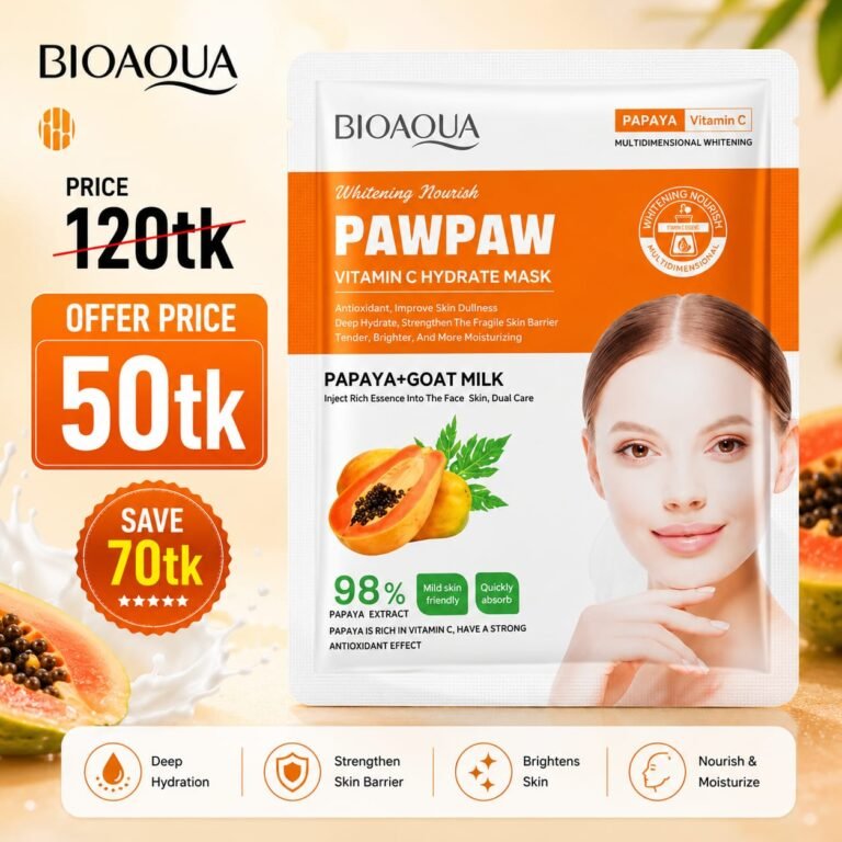 Bioaqua Pawpaw Vitamin C Hydrate Mask (Papaya+ Goat Milk) 25G