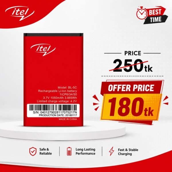 BWGK Itel BL5C 1050mAH Itel Battery