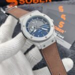SOBER Luxury Men’s Watch – Premium Blue Dial with Stylish Leather Strap