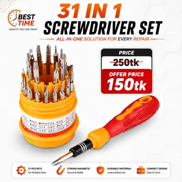 31 In 1 Screwdriver Bit Set With Flexible Shaft Driver Magnetic Bits For Electronic Cell Phone Tablet Repair And Mod