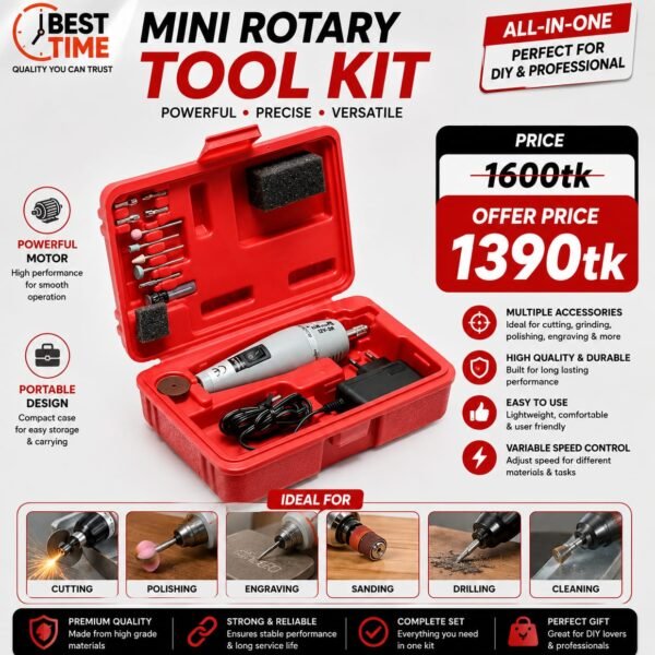 Super Quality High Precision Mini Drill Machine DC 12V 12000RPM PCB Drill Set With Adapter Electric Hand Drill