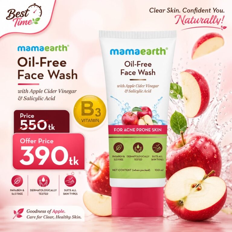 Mamaearth Oil Free Face Wash Apple Cider – 100ml