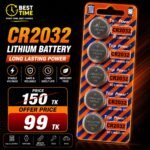 Top Power CR2032 3V Lithium Battery 3V Button Battery motherboard remote control Battery 5Pcs