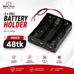 18650 Battery Holder Case 3 Cell With Wire