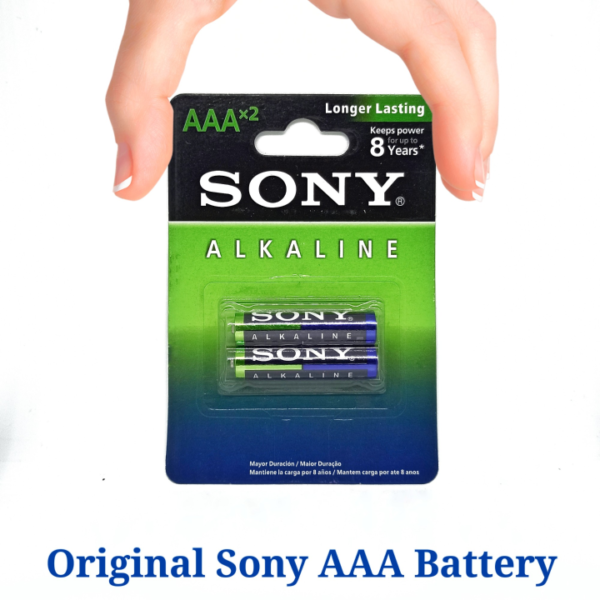 SONY AAA 1.5V Long Lasting Alkaline Battery - 2 Pcs Pack (Non Rechargeable)
