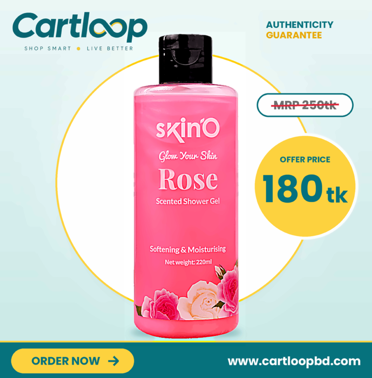 skin'O Glow Your Skin Rose Scented Shower Gel 220ml